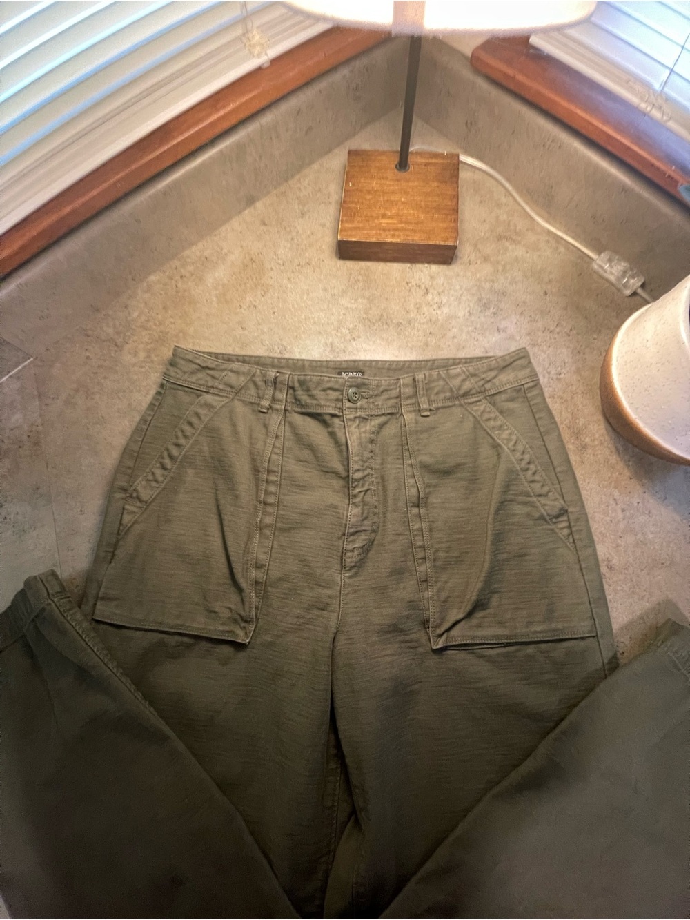 J Crew Women’s Olive Green Utility Pants Size 10